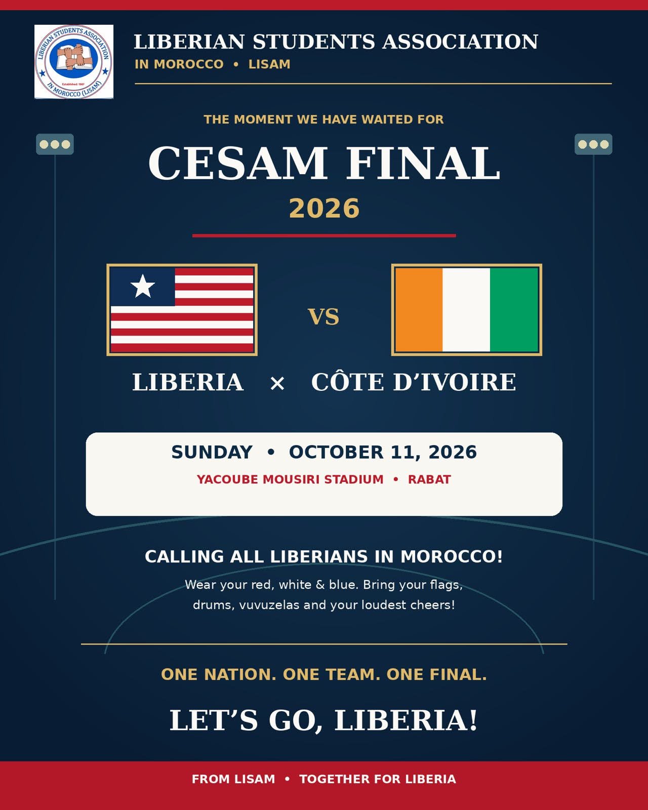 CESAM Grand Final 2026: Liberia Faces Côte d’Ivoire